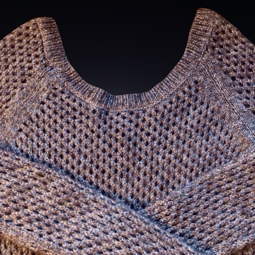 Splendid Sweater Metallic Wool Blend Textured Knit | Sparkle Luxe - Picture 7 of 11